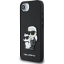 Karl Lagerfeld Saffiano Karl and Choupette etui do iPhone 16e / 17e - czarne