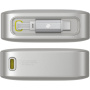 Powerbank Baseus OS Free2Pull z wbudowanym kablem USB-C i portem USB-C - 10 000 mAh - szary