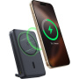 Baseus Nomos bezprzewodowy MagSafe powerbank z wbudowanym kablem USB-C i portem USB-C - 10 000 mAh - czarny