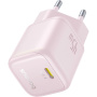 Mini szybka ładowarka sieciowa Baseus PicoGo z portem USB-C - 45W - różowa