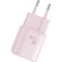 Mini szybka ładowarka sieciowa Baseus PicoGo z portem USB-C - 45W - różowa