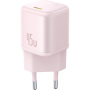 Mini szybka ładowarka sieciowa Baseus PicoGo z portem USB-C - 45W - różowa