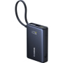 Powerbank Baseus PicoGo z wbudowanym kablem USB-C i portami USB-C / USB-A - 10 000 mAh - czarna