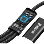 Uniwersalny kabel ładujący i do transmisji danych 3w1 Baseus Rapid - USB-C do USB-C / Lightning / micro USB - 1,5 m - czarny
