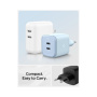 Spigen ArcStation Pro GaN adapter ładowarki z portami 2x USB-C - 45W - czarny