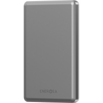 ENERGEA AluPac Mini 5K bezprzewodowy MagSafe powerbank z portem USB-C - 5 000 mAh - naturalny tytan