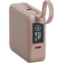 ENERGEA MagPac Mini Plus bezprzewodowy MagSafe powerbank z 2x zintegrowanym kablem USB-C i portem USB-C - 10 000 mAh - różowy