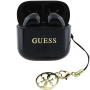 Guess Classic Słuchawki bezprzewodowe TWS z logo Charm - czarne