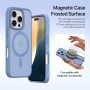 DUX DUCIS Etui Lawa 2w1 z odpinaną klapką z MagSafe i portfelem do iPhone'a 16 Pro - niebieskie