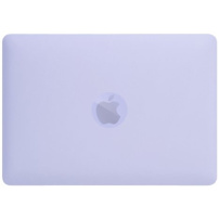 Matowy, przezroczysty pokrowiec z rozkładaną podstawką do MacBooka Pro 16" (A2141) - fioletowy