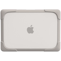 Etui odporne na uderzenia ze składanymi nóżkami do MacBook Air 13" (A1237 / A1304 / A1369 / A1466) - beżowe