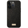 SULADA Eleganckie etui z brokatem na iPhone'a 16 Pro - czarne