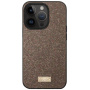 SULADA Eleganckie etui z brokatem na iPhone'a 16 Pro - brązowe