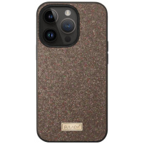 SULADA Eleganckie etui z brokatem na iPhone'a 16 Pro - brązowe