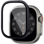 Wiwu szkło hartowane z metalową ramką do Apple zegarka Ultra 49 mm - czarny