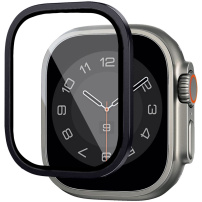 Wiwu szkło hartowane z metalową ramką do Apple zegarka Ultra 49 mm - czarny