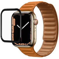 Szkło hartowane z czarnym pierścieniem do zegarka Apple 45 mm