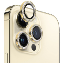 NORTHJO szkło z kryształkami do ochrony tylnego obiektywu aparatu do iPhone'a 12 Pro Max - złoty
