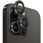 NORTHJO szkło z metalową ramką chroniące tylne obiektywy aparatu do iPhone'a 12 Pro Max - czarne