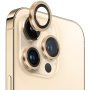 NORTHJO szkło z metalową ramką chroniące tylne obiektywy aparatu do iPhone'a 12 Pro Max - złoty