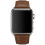 CRAZY HORSE Pasek ze skóry PU do zegarka Apple 42mm / 41mm / 40mm / 38mm - brązowy
