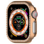 Etui zamykane kamienie osadnicze do zegarka Apple 45 mm - różowe złoto