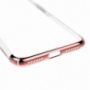 Baseus luksusowe lśniące etui przezroczyste dla Apple iPhone SE (2020/2022) / 8 / 7 - różowo-złote