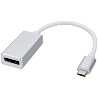 Adapter USB-C na DisplayPort - 10cm - biały