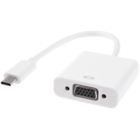 Redukcje USB-C na VGA pro MacBook - biała