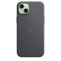 Oryginalny pokrowiec Apple wykonany z tkaniny FineWoven z MagSafe dla iPhone 15 Plus - czarny