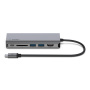 BELKIN hub 6w1 4K HDMI / USB-C PD 3.0 / 2x USB-A 3.0 / RJ45 / czytnik SD ze złączem USB-C dla iPad / MacBook - srebrny
