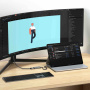 Satechi adapter wideo - HDMI 2.1 do USB-C - kosmiczna szarość