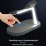 T268 Magnetyczna bezprzewodowa podstawka 3w1 z lampką do iPhone / Apple Watch / AirPods - 15W - czarny