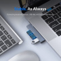 ORICO AH-W13 Hub 3w1 - 2x USB-A 2.0 / USB-A 3.0 do USB-C - szary