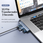 ORICO AH-W13 Hub 3w1 - 2x USB-A 2.0 / USB-A 3.0 do USB-C - szary