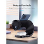 Appleking 4w1 magnetyczny stojak bezprzewodowy do iPhone / Apple Watch / AirPods - 15W - czarny