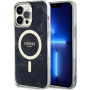 Guess IML Marble marmurowe etui z MagSafe do iPhone 13 Pro Max – czarny