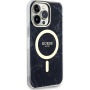 Guess IML Marble marmurowe etui z MagSafe do iPhone 13 Pro Max – czarny