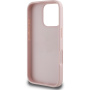 Guess Grained Roses 4G Metal Logo etui do iPhone 16 Pro - różowe