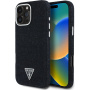 Etui Guess Denim Triangle Logo z MagSafe do iPhone 16 Pro - czarne