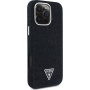 Etui Guess Denim Triangle Logo z MagSafe do iPhone 16 Pro - czarne