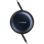 Baseus Nomos wysuwany kabel ładujący i do transmisji danych - USB-C do USB-C - 1,5 m - czarny