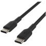 BELKIN Boost Charge Braided Opleciony kabel ładująco-transferowy - USB-C do USB-C - 2 m - czarny