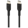 BELKIN Boost Charge Braided Opleciony kabel ładująco-transferowy - USB-C do USB-C - 2 m - czarny