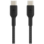 BELKIN Boost Charge Braided Opleciony kabel ładująco-transferowy - USB-C do USB-C - 2 m - czarny
