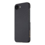Tactical Aramid etui ze wzorem włókna węglowego i MagSafe do iPhone 16e / 17e - ciemnoszary