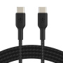BELKIN Boost Charge Braided Opleciony kabel ładująco-transferowy - USB-C do USB-C - 2 m - czarny