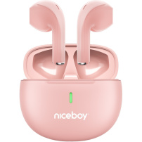 Słuchawki bezprzewodowe Niceboy HIVE Beans Pop - różowe
