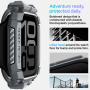 Spigen Rugged Armor super wytrzymałe etui dla Apple Watch 46mm - ciemnoszare