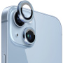 Szkła NORTHJO z metalową ramką do ochrony obiektywów tylnego aparatu dla iPhone 14 / 14 Plus - niebieski